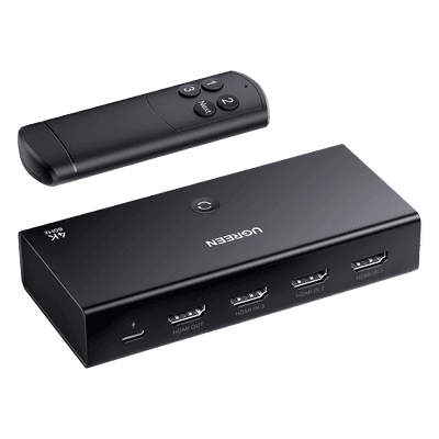Conmutador HDMI / 3 Entradas a 1 Salida / 4K@60Hz / HDR / 3D / Dolby Atmos / HDCP 2.2 / HDMI 2.0 / Control Remoto 15376 UGREEN