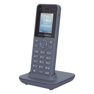 Teléfono IP Inalámbrico / Wi-Fi 6 Dual Banda / 2 Líneas SIP / 2 Cuentas SIP / Bluetooth / USB-C / Voz HD Opus / 6 Horas Conversación / 120 Horas Espera WP816 GRANDSTREAM