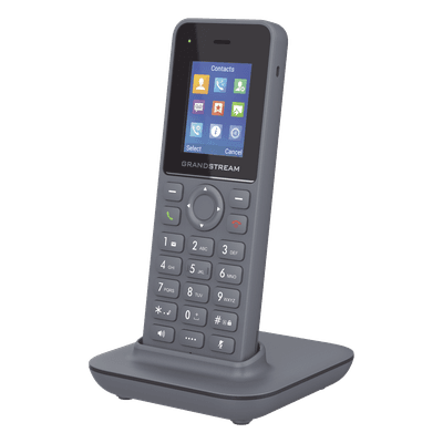 Teléfono IP Inalámbrico DECT / Alcance 400 m (1312.3 ft) Exteriores / 20 Cuentas SIP / Audio Full HD / Pantalla Color 1.8 pulgadas / 50 Horas Conversación