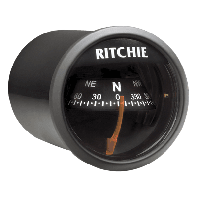 Brújula de Navegación Marítima / 2" (51 mm) / Lectura Directa / Visor Ajustable 30° / Iluminación NiteVu Verde / Movimiento Zafiro y Acero Templado / Compuesto Alta Temperatura X-23BB RITCHIE