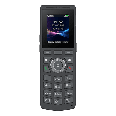 Teléfono DECT Inalámbrico / Pantalla a Color / Bluetooth 5.0 / 4 Cuentas SIP / Resistente a Caídas de 1.8 m (5.9 ft) / Batería 1900 mAh W610D FANVIL
