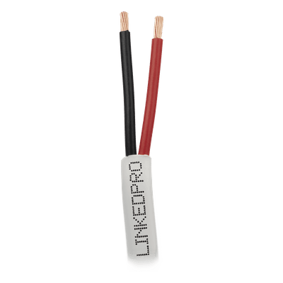 Cable para Alarma / 2x18 AWG / 305 m (1000 ft) / Clasificación CM / Cubierta PVC Blanco LP218W/1000 LINKEDPRO