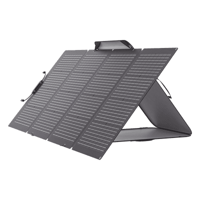 Módulo Solar Bifacial, Portátil y Flexible de 220W Recomendado para Estaciones Portátiles EFD330, EFD350 ó EFD500 / Ajuste de Ángulo / Carga Eficiente / Incluye Cable XT60 a MC4 EFFLEX220BF ECOFLOW