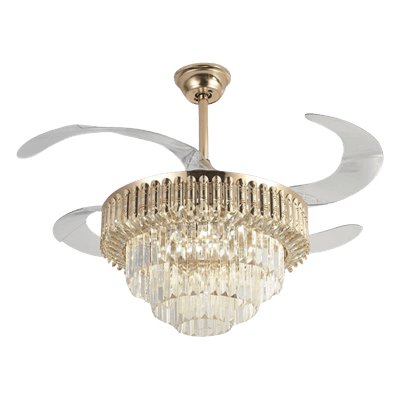 Ventilador de Techo con Luminario LED / 110 V CA 50/60 Hz / 88 W / 4500 lm / 2700-4000-6500 K / 3 Tonos de Luz / 1075 mm (3.5 pies) / 6 Velocidades / No Dimeable JLV-042 JWJ