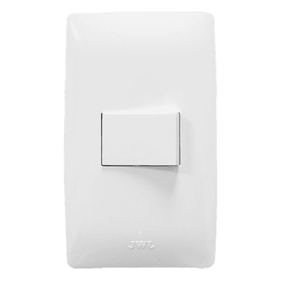 Apagador Escalera Sencillo / 127 V~60 Hz / 10 A / 11.8 x 7.8 x 3 cm / 4.6 x 3.1 x 1.2 in / Blanco JTL-B72-36 JWJ