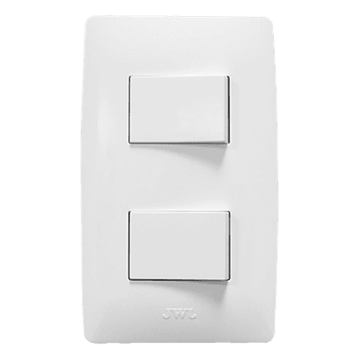 Apagador Doble / 127 V~ 60 Hz / 10 A / 4.6 x 3.1 x 1.2 in / Blanco JTL-B72-39 JWJ