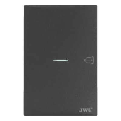 Placa de Policarbonato con Botón de Timbre / 127V~ 60Hz / 10A / Diseño Minimalista