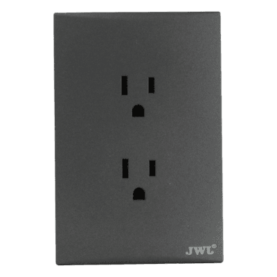 Placa de Contactos / 2 Tomas Dúplex 2P+T / 10-15 A / 127 V / 60 Hz / Policarbonato JTL-G7724 JWJ