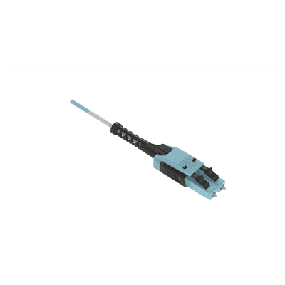 Jumper de Fibra Óptica / Multimodo 50/125 OM4 / LC-LC Uniboot Duplex / LSZH / Aqua / 3 m (9.84 ft)