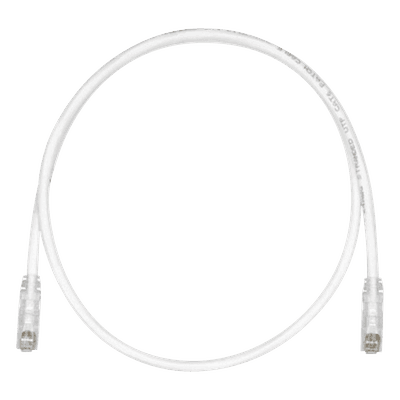 Cable de Parcheo UTP Cat6 / 24 AWG / CM / 50 cm (1.64 ft) / Blanco Mate UTPSP0.5MY PANDUIT