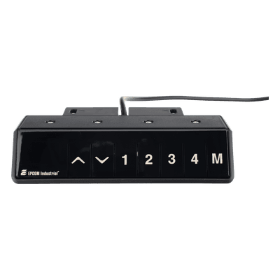 Control para Escritorio de Altura Ajustable / Memoria 4 Posiciones / Elevación 38 mm/s / Rango 600 a 1250 mm (2 a 4.1 ft) / Sensor Anticolisión / Certificaciones CE, UL, cUL, SAA, BIFMA CN33-3A3 EPCOM INDUSTRIAL
