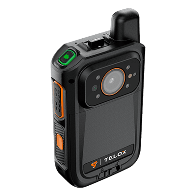 Bodycam 4G LTE / Android 12 / Full HD 1080p / Radio PoC / Pantalla Táctil 2" / IP67 / NFC / GPS + AGPS / Almacenamiento 256 GB CP680 TELOX