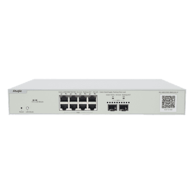 Switch PoE+ Multi-Gigabit / 8 Puertos 2.5G / 2 Uplink SFP+ 10G / Capa 2 / 240W PoE / 80 Gbps / Cloud Administrable