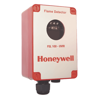 Detector de Flama UV/IR / Alcance 25 m / Salida 4-20 mA y Relés SPDT / ATEX 2/22, FM3260, EN54-10 / IP65 / Color Rojo FSL100-UVIR HONEYWELL ANALYTICS