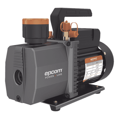 Bomba de Vacío de 2 Etapas / 1/2 HP / 110 Vca / 5.5 CFM / Vacío 0.3 Pa / Doble Conexión 1/4" y 1/2" / 330 ml Aceite 2RS-2-R32 EPCOM POWERLINE