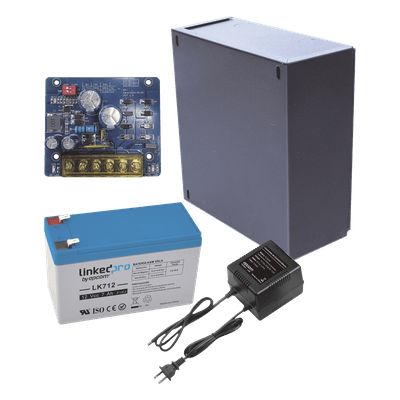 Kit Fuente de Poder con Batería de Respaldo / Salida 12 VCC 2.5 A / Batería AGM 4.5 Ah / Protección Sobretensión y Cortocircuito / Gabinete Interior KIT16B2LK7 EPCOM POWERLINE