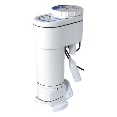 Bomba para Sanitario / Conversión Manual a Eléctrico 12 Vcd / Macerador Acero Inoxidable / Autocebante 0.6 m (2 pies)