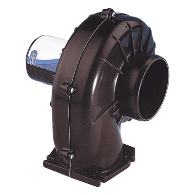 Soplador de Montaje Flexible / 75 mm (3') / 12 Vcd / Carcasa de Plástico Reforzado / Salida Multidireccional / Normativa Marina 34739-0010 JABSCO