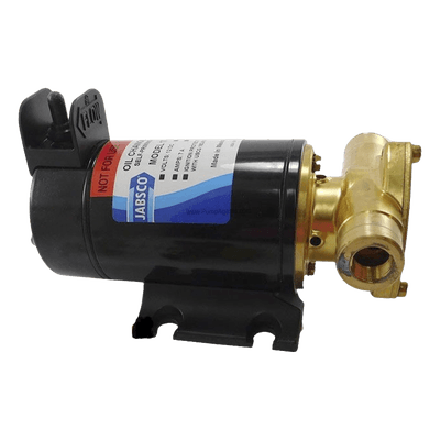 Bomba para recambio de aceite / 12 Vcd / 6.3 gpm (24 lpm) / Autocedente 4 pies (1.2 m) / Compacta 30x15x15 cm 17830-0012 JABSCO
