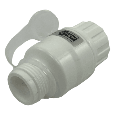 Regulador de Presión de Agua en Línea / 45 psi (3.1 bar) / Codo Giratorio / Filtro Extraíble / GHT 3/4' / Calidad Alimentaria / 3' x 1.5' (7.6 cm x 3.8 cm) 44411-0045 JABSCO