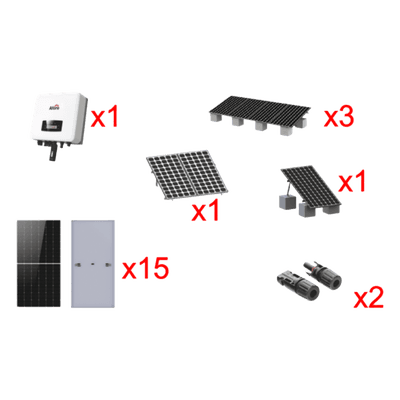 Kit Solar Interconexión / 9kW / 220Vca / Inversor On-Grid / Montaje Incluido HNS9000TLKIT1 AFORE