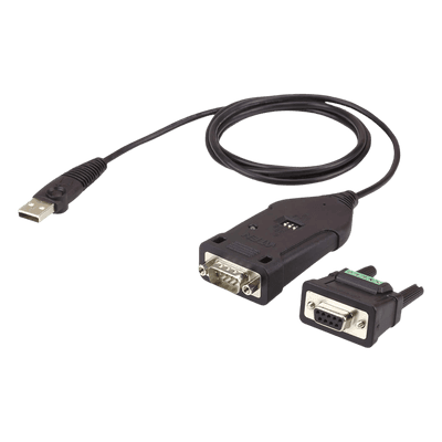 Adaptador USB a RS-422/485 / 921.6 kbps / USB-A a DB-9 / 3.75 x 1.61 x 0.87 in / Industrial 0°C a 40°C UC485 ATEN