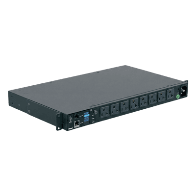 PDU Monitoreable / 8 Salidas 5-20R / Entrada NEMA 5-15P / Horizontal 1U / 19 in / 120 Vca / 20 Amp P08D10M PANDUIT