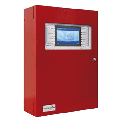 Panel de Incendio Direccionable / 4 Ranuras / 2 a 8 Lazos SLC / Pantalla Táctil 7" / Fuente 10.25A / Red 64 Paneles LA203H1-10 HOCHIKI