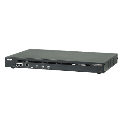 Servidor de consola serie por IP / 8 puertos / Redundancia de alimentación y red / TLS 1.2 / RSA 2048 bits SN0108CO ATEN