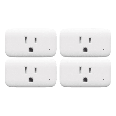 Kit Adaptador para Tomacorriente PlugIn Inalámbrico / 4 Piezas / IR 30 m / BLE Mesh / Wi-Fi 2.4 GHz / Sensor Temp-Humedad SWITCHBOTKPLUG4 SWITCHBOT