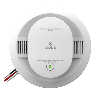 Alarma Combinada de Humo y CO / 120V CA con Respaldo de Batería / Interconectable hasta 24 Dispositivos / Sensor Fotoeléctrico y Electroquímico / UL 217 y UL 2034