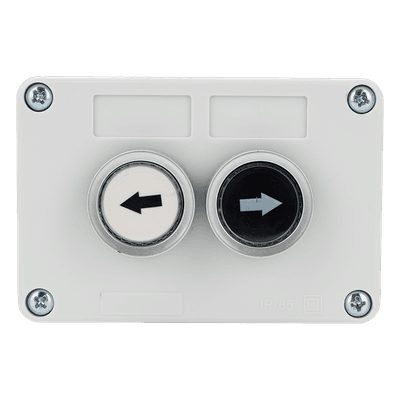 Botonera doble / IP40 / NO / 24VDC / 106 x 72 x 58 mm / 4.2 x 2.8 x 2.3 in XBS-SW-22 ACCESSPRO