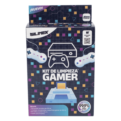 Kit de Limpieza / 2 Soluciones 100ml y 170ml / Toallita Microfibra 30x30cm / Protección Antiestática y UV KIT-GAMER SILIMEX