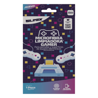 Paño de Microfibra / 30x30 cm / Sin Pelusas / Lavable / Gaming y Electrónica MICROFIBRA-GAMER SILIMEX
