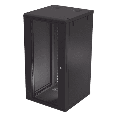 Gabinete de Pared 24U / 635 mm Profundidad / 19 pulgadas / Acero Reforzado / 100 kg Carga / 2.08 ft Profundidad SR-1924-GN2G LINKEDPRO