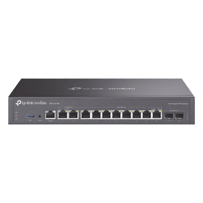 Router Empresarial Multi-WAN / 11 Puertos WAN con Balanceo de Carga / 2 Puertos 2.5 Gigabit / 8 Puertos Gigabit / 2 Puertos SFP / 1,000,000 Sesiones Concurrentes / USB 3.0 ER7412-M2 TP-LINK
