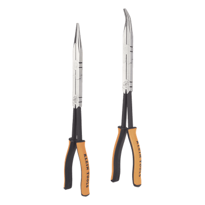 Juego de Pinzas de Punta Doblada y Aguja / 33 cm (13'') / Alcance Extendido / Acero Aleado Cementado 71402 KLEIN TOOLS