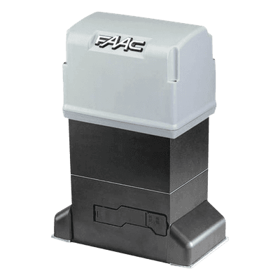Operador de Puerta Corrediza Industrial / Trifásico 220V / Capacidad 1600 kg / Alcance 40 m (131.2 ft) / Ciclo de Trabajo 70% / Fuerza 1900 N 109905 FAAC