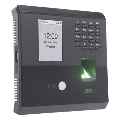 Terminal Biométrica Facial y Huella / 100 Rostros / 500 Huellas / Visible Light / TCP/IP / ADMS / BioTimePro MB10V ZKTECO