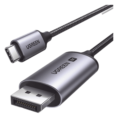 Cable USB-C a DisplayPort 1.4 / 3 m (9.84 pies) / 8K@60Hz / 4K@240Hz / HDR10+ / eARC / Thunderbolt 3 y 4 / Nylon trenzado 25839 UGREEN