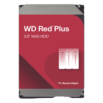 Disco Duro Red Plus 4TB / 5400 RPM / Optimizado para NAS / Uso 24-7 / 3 Años de Garantia WD40EFPX Western Digital (WD)
