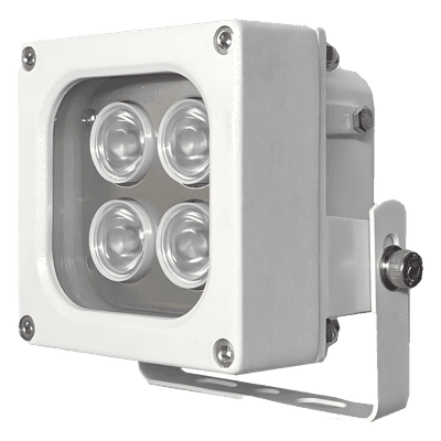 Iluminador LED / Luz Blanca / Alcance 10 m (32.8 ft) / Ángulo 120° / IP66 / 12VCC/24VCA / Fotocélula Integrada HL120WH10W HYPERLUX
