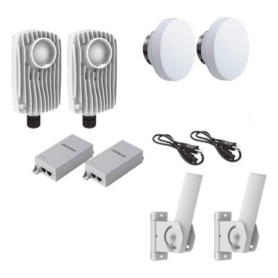 Kit de radios inalámbricos / 1.75 Gbps PTMP / 2.0 Gbps PTP / 4.9-6.4 GHz / IP67 / 12 dBi / PoE incluido C6XPTPKIT MIMOSA NETWORKS