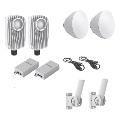 Kit de radios inalámbricos / 1.75 Gbps PtMP / 5.1-6.4 GHz / 16 dBi antenas / IP67 / 23 dBi ganancia total / 0.5 m cable incluido C6XPTPKIT2 MIMOSA NETWORKS