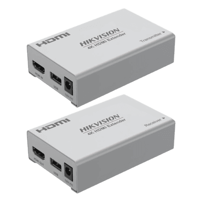 Extensor HDMI / 4K 60 Hz / Cero Latencia / Alcance 120 m (393.7 ft) / USB para Control Remoto / Plug-and-Play DS-52EX01HI-4K HIKVISION