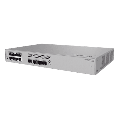 Switch PoE Administrable Capa 2+ / 8 Puertos Gigabit PoE / 2 Puertos 2.5GE SFP + 2 Puertos 10GE SFP+ Uplink / 128 W / PoE Perpetuo / Nube Gratis S310S-8P4JX HUAWEI