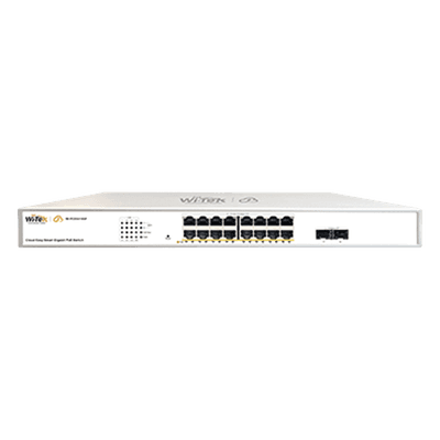 Switch Administrable PoE / 16 Puertos Gigabit PoE af/at / 2 SFP / 36 Gbps / Presupuesto PoE 240 W / Cloud Gratuito WI-PCES318GF WI-TEK