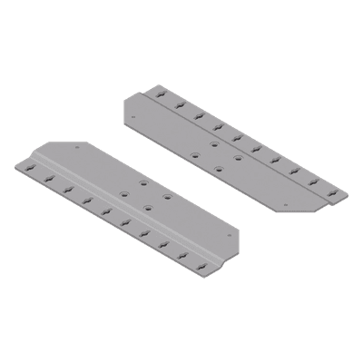 Soporte de Montaje en Pared / Aluminio / RAL 7035 / Espesor 2.5 mm / Sin Perforación de Gabinete