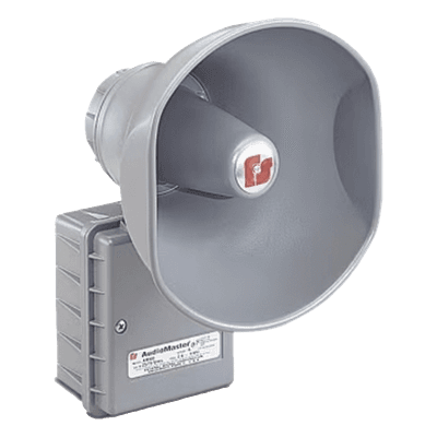 Altavoz reentrante / 15 W / 25-70 V / Dispersión 60° / UL contra incendios / Montaje pared 180° / Gris AM300 FEDERAL SIGNAL INDUSTRIAL