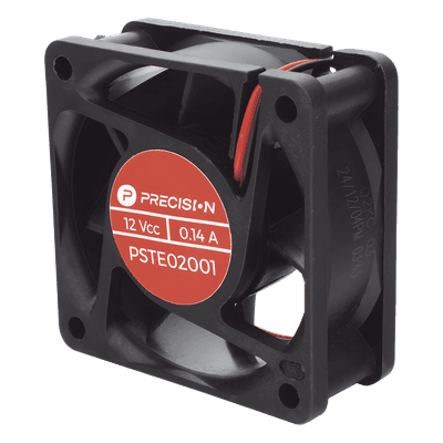 Ventilador Axial Anticondensante / 12 Vcc / 60x60x25 mm / 25.0 CFM / 4500 RPM / 1.6 W PST-E02-001 PRECISION